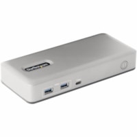 Station d'accueil USB 3.2 (Gen 1) Type C pour Notebook/ordinateur de bureau/moniteur/souris/clavier - 135 W - Gris StarTech.com - pour Notebook/ordinateur de bureau/moniteur/souris/clavier - 135 W - USB 3.2 (Gen 1) Type C - 2 Écrans supportées - 4K @ 60Hz, Full HD, WUXGA, QHD - 3840 x 2160, 1