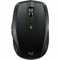 Logitech MX Anywhere 2S Mouse - Darkfield - Wireless - 33 ft (10058.40 mm) - Bluetooth/Radio Frequency - Rechargeable - Graphite - USB - 4000 dpi - Tilt Wheel - 7 Button(s)