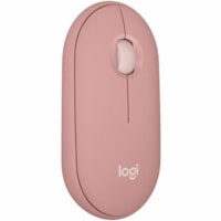 Logitech Pebble 2 M350s Mouse - Optical - Wireless - Bluetooth - Tonal Rose - 4000 dpi - Scroll Wheel - 3 Button(s) - Symmetrical