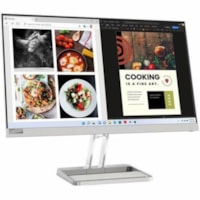 Lenovo L24i-40 24" (609.60 mm) Class Full HD LED Monitor - 16:9 - Cloud Gray - 23.8" (604.52 mm) Viewable - In-plane Switching (IPS) Technology - WLED Backlight - 1920 x 1080 - 16.7 Million Colors - FreeSync - 250 cd/m² - 4 ms - Speakers - HDMI - VGA