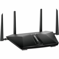 Routeur sans fil Nighthawk RAX50 Wi-Fi 6 IEEE 802.11 a/b/g/n/ac/ax Netgear - Bi bande - 2.40 GHz Bande ISM - 5 GHz Bande UNII - 4 x Antenne(4 xExterne) - 675 Mo/s Vitesse sans fil - 4 x Port réseau - 1 x Port Broadbandband - USB - Gigabit Ethernet - VPN compatible