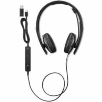 Lenovo Wired ANC Headset Gen 2 (UC) - Microsoft Teams Certification - Stereo - USB Type C - Wired - 2.2 Kilo Ohm - 20 Hz to 20 kHz - On-ear, Over-the-head - Binaural - Ear-cup - 5.9 ft Cable - Noise Cancelling Microphone - Black