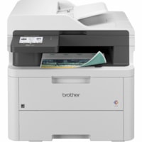 Brother MFC-L3720CDW Wireless LED Multifunction Printer - Color - Copier/Fax/Printer/Scanner - 19 ppm Mono/19 ppm Color Print - 2400 x 600 dpi class - Automatic Duplex Print - Up to 40000 Pages Monthly - Color Flatbed/ADF Scanner - 1200 x 1200 dpi Optical Scan - Color Fax - Wireless LAN - Apple AirP