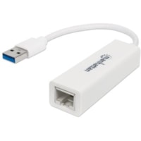 Carte Ethernet gigabit SuperSpeedOrdinateur/Notebook - 10/100/1000Base-T - Bureau Manhattan - USB - 1 Port(s) - 1 x Réseasu (RJ-45) - Paire torsadée - 10/100/1000Base-T - Bureau