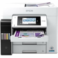 Epson WorkForce ST-C5000 Wireless Inkjet Multifunction Printer - Color - Copier/Fax/Printer/Scanner - 4800 x 1200 dpi Print - Automatic Duplex Print - Up to 66000 Pages Monthly - Color Flatbed Scanner - 1200 dpi Optical Scan - Color Fax - Fast Ethernet - Wireless LAN - Epson Connect, Apple AirPrint,