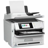 Epson WorkForce Pro WF-M5899 Wired & Wireless Inkjet Multifunction Printer - Monochrome - Copier/Fax/Printer/Scanner - 1200 x 2400 dpi Print - Automatic Duplex Print - Up to 70000 Pages Monthly - Color Flatbed Scanner - 1200 dpi Optical Scan - Monochrome Fax - Gigabit Ethernet - Wireless LAN - Epson