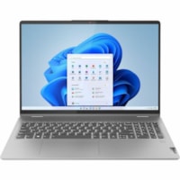 Lenovo IdeaPad Flex 5 16IRU8 82Y1003ECF 16" Touchscreen Convertible 2 in 1 Notebook - WUXGA - Intel Core i7 13th Gen i7-1355U - 16 GB - 1 TB SSD - French, English Keyboard - Arctic Gray - Intel Chip - 1920 x 1200 - Windows 11 Home - Intel Iris Xe Graphics - In-plane Switching (IPS) Technology - Fron