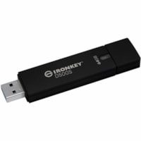 IronKey D500S 64GB USB 3.2 (Gen 1) Type A Flash Drive - 64 GB - USB 3.2 (Gen 1) Type A - 260 MB/s Read Speed - 190 MB/s Write Speed - XTS-AES, 256-bit AES 