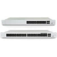 Meraki MS130-24P-HW Ethernet Switch - 24 Ports - Manageable - Gigabit Ethernet - 10/100/1000Base-T, 1000Base-X - 2 Layer Supported - 4 SFP Slots - 370 W PoE Budget - Optical Fiber, Twisted Pair - PoE Ports - Rack-mountable