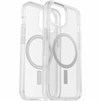 OtterBox iPhone 15, iPhone 14 & iPhone 13 Symmetry Series Case For Magsafe - For Apple iPhone 15, iPhone 14, iPhone 13 Smartphone - Black - Drop Resistant, Shock Absorbing - Polycarbonate, Synthetic Rubber - Retail