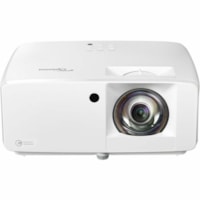 Projecteur DLP (Digital Light Processing) ZK430ST 3D Objectif Focale Courte - 16:9 - Blanc Optoma - High Dynamic Range (HDR) - Avant - 1080p - 30000 Heure Mode Normal - 300,000:1 - 3700 lm - HDMI - USB - Réseasu (RJ-45)