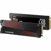 Disque SSD 990 PRO 4 To - M.2 2280 Interne - PCI Express NVMe (PCI Express NVMe 4.0 x4) Samsung - Console de jeu Appareil compatible - 2400 To TBW - 7450 Mo/s Taux de transfer maximale en lecture - 256 bits AES Norme de cryptage - 5 Année Garantie