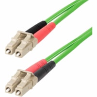 Câble réseau 49,2 pi (15 m) Fibre Optique - 1 StarTech.com - 49,2 pi (15 m) Fibre Optique Câble réseau pour Périphérique réseau, Commutateur, Serveur - 100 Gbit/s - Câble de Raccordement - LSZH - Vert - 1