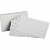 Oxford Index Card - Recycled - Printable, Ruled, Unruled - 100 / Pack