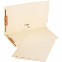 Pendaflex Straight Tab Cut Legal Recycled End Tab File Folder with Fastener - 8 1/2" (215.90 mm) x 14" (355.60 mm) - 3/4" (19.05 mm) Expansion - 2 x Bonded Fastener(s) - 2" (50.80 mm) Fastener Capacity - End Tab Location - Manila - Manila - 10% Recycled - 50 / Box