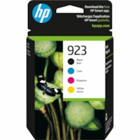 HP 923 Original Inkjet Ink Cartridge - Black, Cyan, Magenta, Yellow - 1 Pack - 400 Pages, 500 Pages