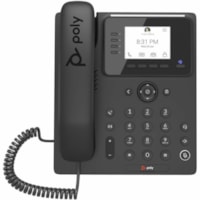 Poly CCX 350 IP Phone - Corded - Corded - Desktop, Wall Mountable - Black - VoIP - 2.8" (71.12 mm) LCD - 2 x Network (RJ-45) - PoE Ports