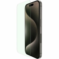 Filtre d'écran standard pour Apple iPhone 15 Pro ScreenForce UltraGlass 2 9H En verre trempé - Transparent Belkin - Pour OLED iPhone 15 Pro - Résistant à l'impact, Résistant aux rayures, Résistant aux fissures, Résistant aux bavures, Résistant au