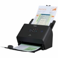 Canon imageFORMULA DR-S250N Sheetfed Scanner - 600 dpi Optical - 24-bit Color - 8-bit Grayscale - 50 ppm (Mono) - 50 ppm (Color) - Duplex Scanning - USB