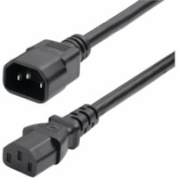 StarTech.com 6ft (1.8m) Power Extension Cord, IEC 60320 C14 to C13 PDU Power Cord, 13A 250V, 16AWG, UL Listed - 6ft universal power cord with IEC 60320 C14 to C13 connectors; Rated to carry 250V at 13A; UL Listed; Wire: 100% Copper; Fire Rating: VW-1; 16AWG; Jacket Rating: SJT; Temp Range: -4 to 221