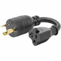 StarTech.com 6in (15cm) Heavy Duty Power Cord, NEMA L5-20P to NEMA 5-20R Plug Converter Cable, 20A 125V, 12AWG, UL Listed - 6in heavy duty power cord with NEMA L5-20P to NEMA 5-20R connectors; 250V at 20A; UL Listed; Wire: 100% Copper; Fire Rating: VW-1; 12AWG; Jacket Rating: SJT; Temp Range: -4 to 