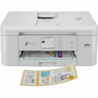 Brother MFC-J1800DW Wireless Inkjet Multifunction Printer - Color - Copier/Fax/Printer/Scanner - 6000 x 1200 dpi Print - Automatic Duplex Print - Color Flatbed Scanner - 1200 x 600 dpi Optical Scan - Wireless LAN - Wi-Fi Direct, Brother Mobile Connect, Apple AirPrint, Mopria - USB - For Plain Paper 