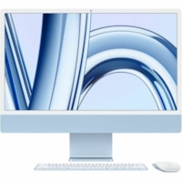 Apple iMac MQRC3LL/A All-in-One Computer - Apple M3 - 8 GB - 256 GB SSD - 24" 4.5K - Desktop - Blue - Apple M3 Chip - 4480 x 2520 - macOS Sonoma - English (US) Keyboard - IEEE 802.11ax - 143 W