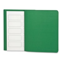 Oxford Letter Recycled Report Cover - 1/2" Folder Capacity - 8 1/2" x 11" - 100 Sheet Capacity - 3 Fastener(s) - Green - 10% Recycled - 25 / Box