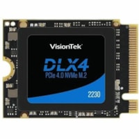 Disque SSD DLX4 2 To - M.2 2230 Interne - PCI Express NVMe (PCI Express NVMe 4.0 x4) VisionTek - Ordinateur de bureau, Contrôleur Réseau Appareil compatible - 1000 To TBW - 4985 Mo/s Taux de transfer maximale en lecture - 256 bits AES Norme de cryptage - 5 Année Garantie