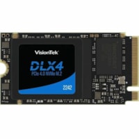 Disque SSD DLX4 512 Go - M.2 2242 Interne - PCI Express NVMe (PCI Express NVMe 4.0 x4) VisionTek - Ordinateur de bureau, Contrôleur Réseau Appareil compatible - 250 To TBW - 4725 Mo/s Taux de transfer maximale en lecture - 256 bits AES Norme de cryptage - 5 Année Garantie