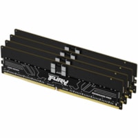 Kingston FURY Renegade Pro 128GB (4 x 32GB) DDR5 SDRAM Memory Kit - For Motherboard - 128 GB (4 x 32GB) - DDR5-6000/PC5-48000 DDR5 SDRAM - 6000 MHz Single-rank Memory - CL32 - 1.35 V - ECC - Registered - 288-pin - DIMM - Lifetime Warranty