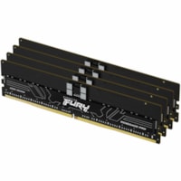 Kingston FURY Renegadr Pro 128GB (4 x 32GB) DDR5 SDRAM Memory Kit - 128 GB (4 x 32GB) - DDR5-6000/PC5-48000 DDR5 SDRAM - 6000 MHz Single-rank Memory - CL32 - 1.35 V - ECC - Registered - 288-pin - DIMM - Lifetime Warranty