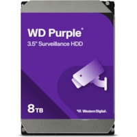 WD Purple WD85PURZ 8 TB Hard Drive - 3.5" Internal - SATA (SATA/600) - Conventional Magnetic Recording (CMR) Method - 180 TB TBW - 3 Year Warranty