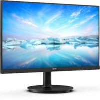 Philips - Moniteur LED V-line 241V8LBS 24 po Classe Full HD - 16:9 - Noir - 23,8 po Visible - Alignement vertical (VA) - WLED Rétroéclairage - 1920 x 1080 - 16,7 Millions de Couleurs - Adaptive Sync - 250 cd/m² - 4 ms - 100 Hz Fréquence de rafraîchissement - HDMI - VGA