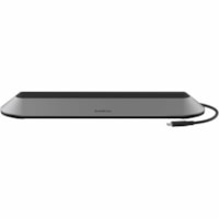 Belkin 11-in-1 Universal USB-C Docking Station - USB 3.2 - 10 Gbps - 100W - 2xHDMI, 1xVGA, 2xUSB-A, 1xUSB-C - Grey - for Notebook/Monitor - Charging Capability - Memory Card Reader - SD, microSD - USB Type C - 3 Displays Supported - 4K - 3840 x 2160 - 4 x USB Ports - 2 x USB Type-A Ports - USB Type-