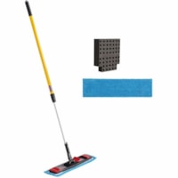 Rubbermaid Adaptable Flat Mop Kit Designed for WaveBrake - Black