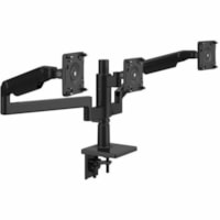 Humanscale M/Flex X2NTNCCBNTBFTBFTB12 Mounting Arm for Monitor - Black - Height Adjustable - 3 Display(s) Supported - 60 lb (27215.54 g) Load Capacity - 100 x 100, 75 x 75 - VESA Mount Compatible - Recycled Aluminum