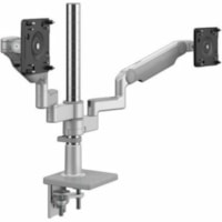 Humanscale M/Flex X2NTNCESCTBCTB--18 Mounting Arm for Monitor - Silver - Height Adjustable - 2 Display(s) Supported - 80 kg Load Capacity - 100 x 100 - VESA Mount Compatible - Recycled Aluminum, Steel, Aluminum