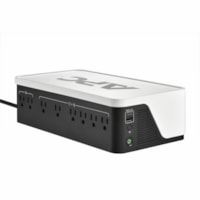 APC by Schneider Electric Back-UPS 1050VA Floor/Wall Mountable UPS - Floor/Wall Mountable - 8 Hour Recharge - 120 V Input - 120 V AC Output - Stepped Approximated Sine Wave - USB - 6 x NEMA 5-15R, 2 x NEMA 5-15R Surge Receptacle(s) - 6 x Battery/Surge Outlet