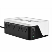 APC by Schneider Electric Back-UPS 700VA Floor/Wall mountable UPS - Floor/Wall Mountable - AVR - 8 Hour Recharge - 120 V Input - 120 V AC Output - Stepped Approximated Sine Wave - USB - 4 x NEMA 5-15R Receptacle(s) - 4 x Battery/Surge Outlet