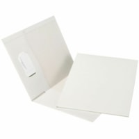 Grand & Toy Letter Recycled Portfolio - 8 1/2" (215.90 mm) x 11" (279.40 mm) - 50 Sheet Capacity - 2 Pocket(s) - White - 100% Recycled - 25.0 / Unit