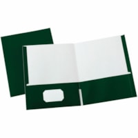 Grand & Toy Letter Recycled Portfolio - 8 1/2" (215.90 mm) x 11" (279.40 mm) - 50 Sheet Capacity - 2 Pocket(s) - Green - 100% Recycled - 25.0 / Unit