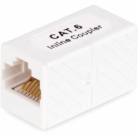 StarTech.com RJ45 Coupler, Inline Cat6 Coupler, Female to Female (F/F) T568 Connector, Unshielded Ethernet Cable Extension - RJ45 Cat6 Coupler for connecting two UTP Ethernet cables; Supports T568B wiring and 10/100/1000 networks up to 1 Gbps; Insertion Loss margin of 35.4dB exceeds industry standar