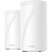 Routeur sans fil Deco BE75 Wi-Fi 7 IEEE 802.11 a/b/g/n/ac/ax/be Ethernet TP-Link - Triples Bandes - 2.40 GHz Bande ISM - 6 GHz Bande UNII - 6 x Antenne(6 xInterne) - 2.02 Go/s Vitesse sans fil - USB - 10 Gigabit Ethernet - VPN compatible