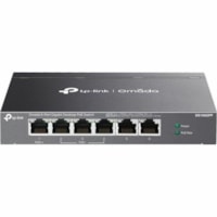 Commutateur Ethernet Omada DS106GPP 6 Ports - Gigabit Ethernet - 10/100/1000Base-T TP-Link - 6 Ports - Gigabit Ethernet - 10/100/1000Base-T - 2 Couche supportée - 71,46 W Consommation d'énergie - 64 W Budget PoE - Paire torsadée - PoE Ports - Bureau