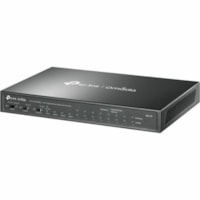 TP-Link Omada 8-Port 10/100Mbps + 3-Port Gigabit Desktop Switch with 8-Port PoE+ - 10 Ports - Gigabit Ethernet - 10/100/1000Base-T, 1000Base-X - 2 Layer Supported - Modular - 1 SFP Slots - 5.61 W Power Consumption - 65 W PoE Budget - Twisted Pair, Optical Fiber - PoE Ports - Desktop