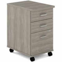 Offices To Go Newland 16"W Box/Box/File Mobile Pedestal - x 16" (406.40 mm) x 22.7" (576.58 mm) x 28" (711.20 mm) - 3 x File, Box Drawer(s) - Material: Thermofused Laminate (TFL) - For Office, Training, Meeting, Home Office