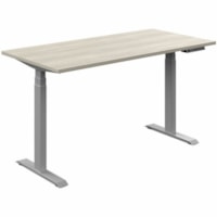 Offices To Go Newland 60"x30" Rectangular Table - 3-stage, 2 legs - 58" (1473.20 mm) x 29" (736.60 mm) x 1" (25.40 mm) x 48.2" (1224.28 mm) Top - For Office, Training, Meeting