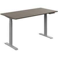 Offices To Go Newland 60"x30" Rectangular Table - 3-stage, 2 legs - 58" (1473.20 mm) x 29" (736.60 mm)48.2" (1224.28 mm), 1" (25.40 mm) Top - For Office, Training, Meeting