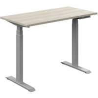 Offices To Go Newland 48"x24" Rectangular Table - 3-stage, 2 legs - 46" x 23"48.2" , 1" Table Top - For Office, Training, Meeting